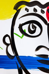 Abstract Portrait on Paper, Unframed 5