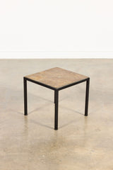 1950s Slate Top Side Table
