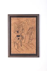 "Vase et Vase" (2006), Signed Lithograph in Frame