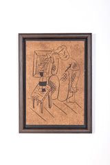 "Vase et Vase" (2006), Signed Lithograph in Frame