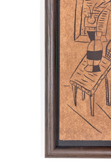 "Vase et Vase" (2006), Signed Lithograph in Frame