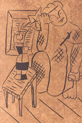 "Vase et Vase" (2006), Signed Lithograph in Frame