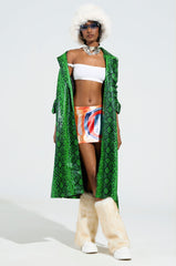 ENVY SNAKE PRINT TRENCH