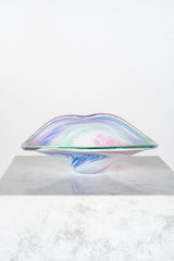 Abstract Art Glass Dish