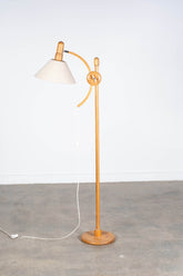 Arc Pivot Floor Lamp in Pine