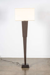Black Wood Floor Lamp, Tall