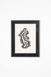 Black and White Abstract Framed Print, 1