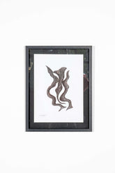 Black and White Abstract Framed Print, 2
