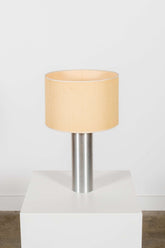 Brushed Stainless Steel Table Lamp, Small