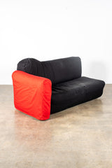 Cannaregio Sofa, Black and Red