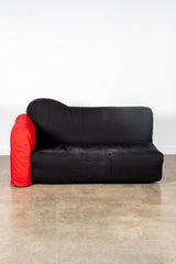 Cannaregio Sofa, Black and Red