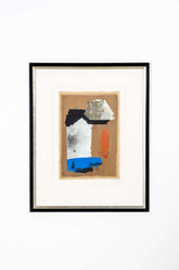 "Untitled" (1987), Brown, Red and Blue Abstract