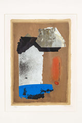 "Untitled" (1987), Brown, Red and Blue Abstract