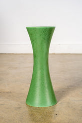 1980s Fluted Green Vase
