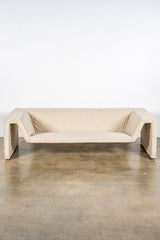 1970s Italian 3-Seater Sofa, Newly Upholstered