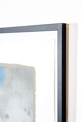 "Untitled" (1987), Grey, Yellow and Blue Abstract