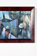 Abstract Fisherman Painting