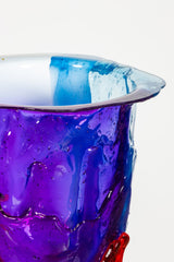 Amazonia Vase Extra Colour (Large), Clear Red Feet