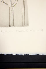 "Éphèbe"Signed and Editioned Print, 19/30 (1968)