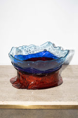 Big Collina Basket (Large), Clear Blue and Ruby