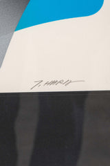Strokes', Signed Print in Black Frame