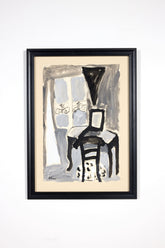 "Interior of Room" Framed Room Still Life