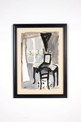 "Interior of Room" Framed Room Still Life
