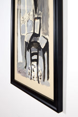 "Interior of Room" Framed Room Still Life