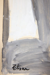 "Interior of Room" Framed Room Still Life