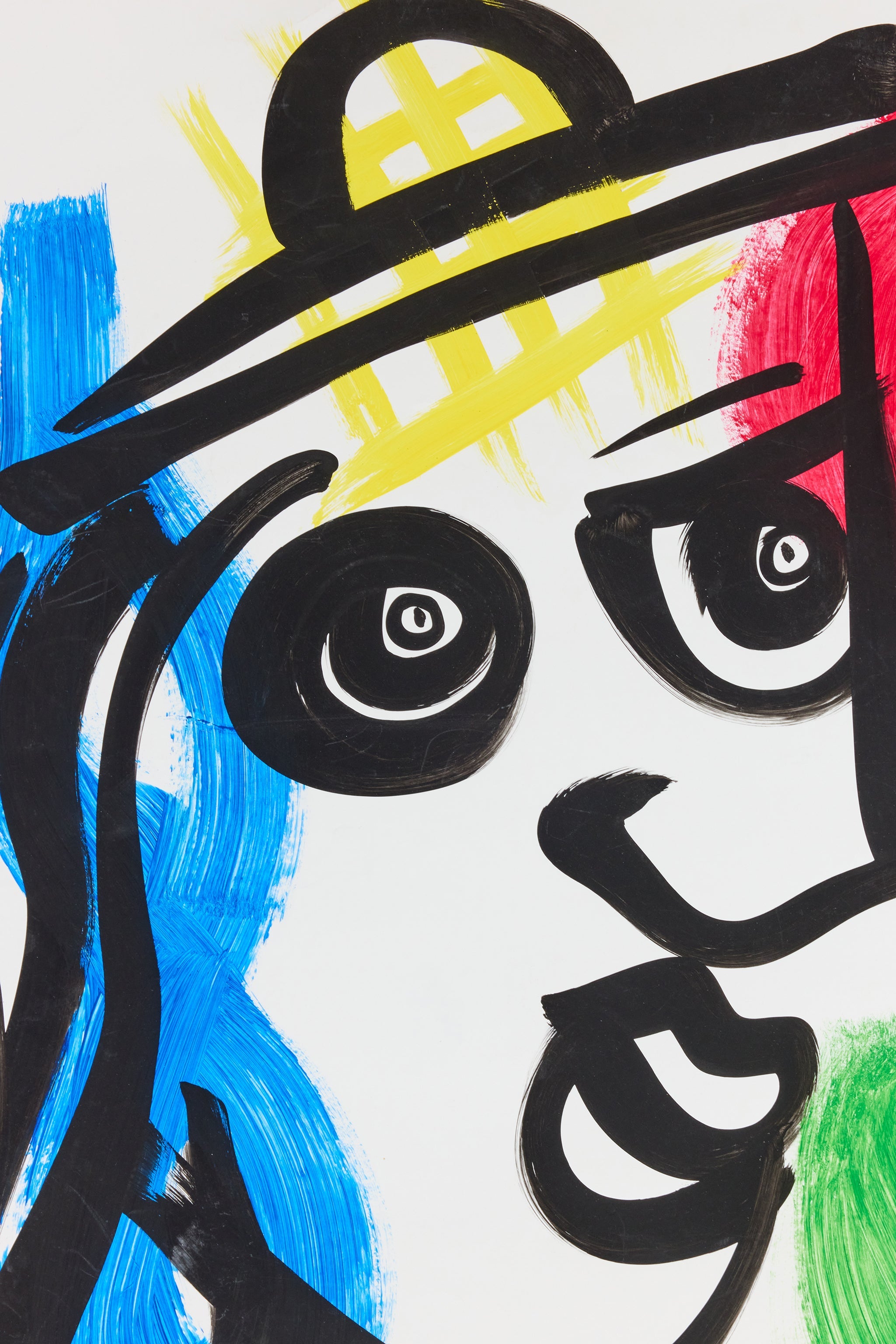 Abstract Portrait on Paper, Unframed 2