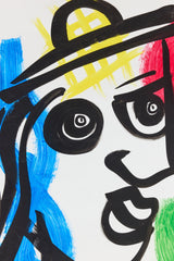 Abstract Portrait on Paper, Unframed 2