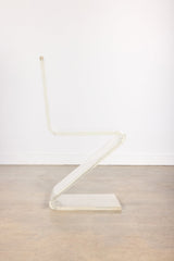 Acrylic Zig Zag Chair