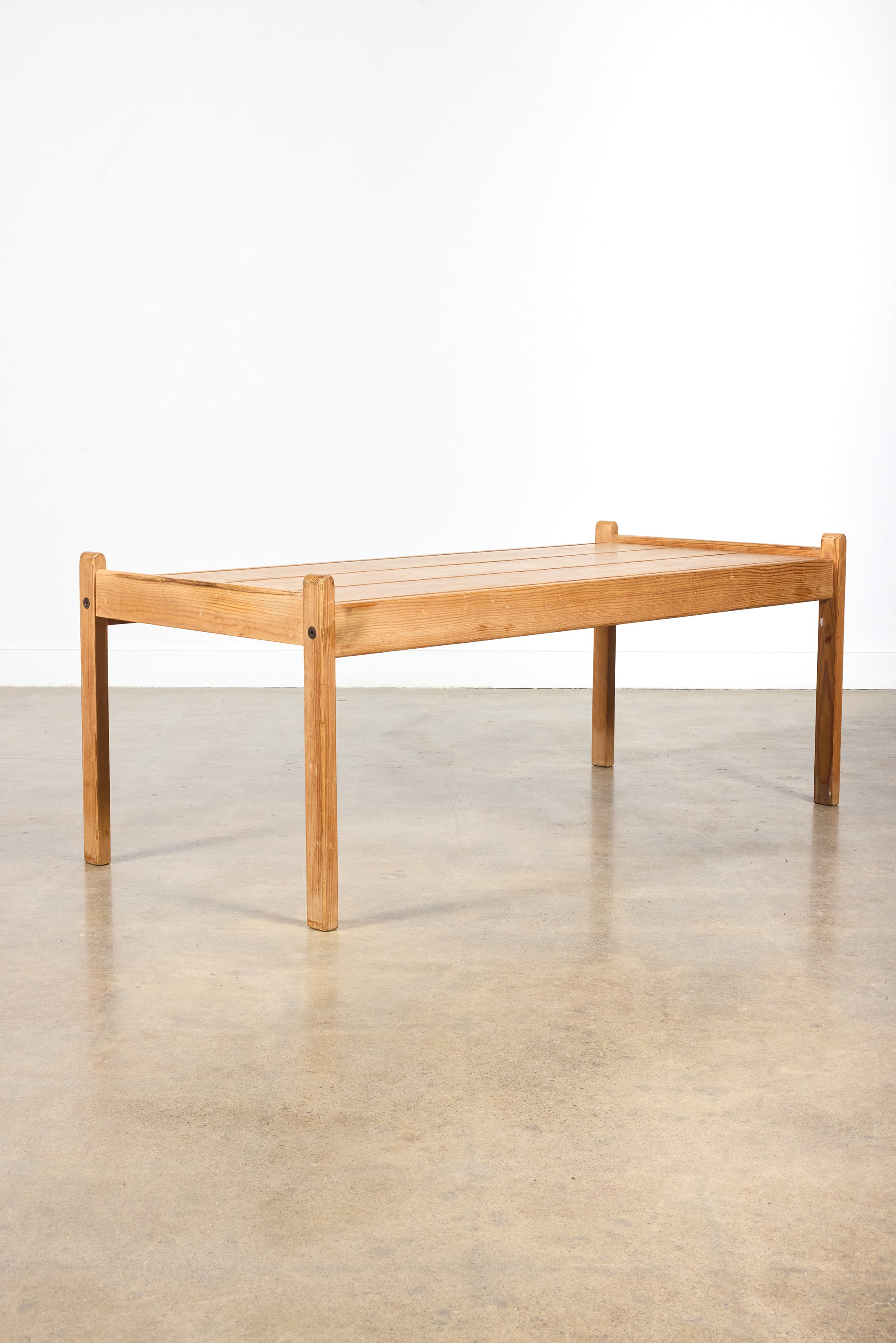 Belgian Pine Slat Coffee Table