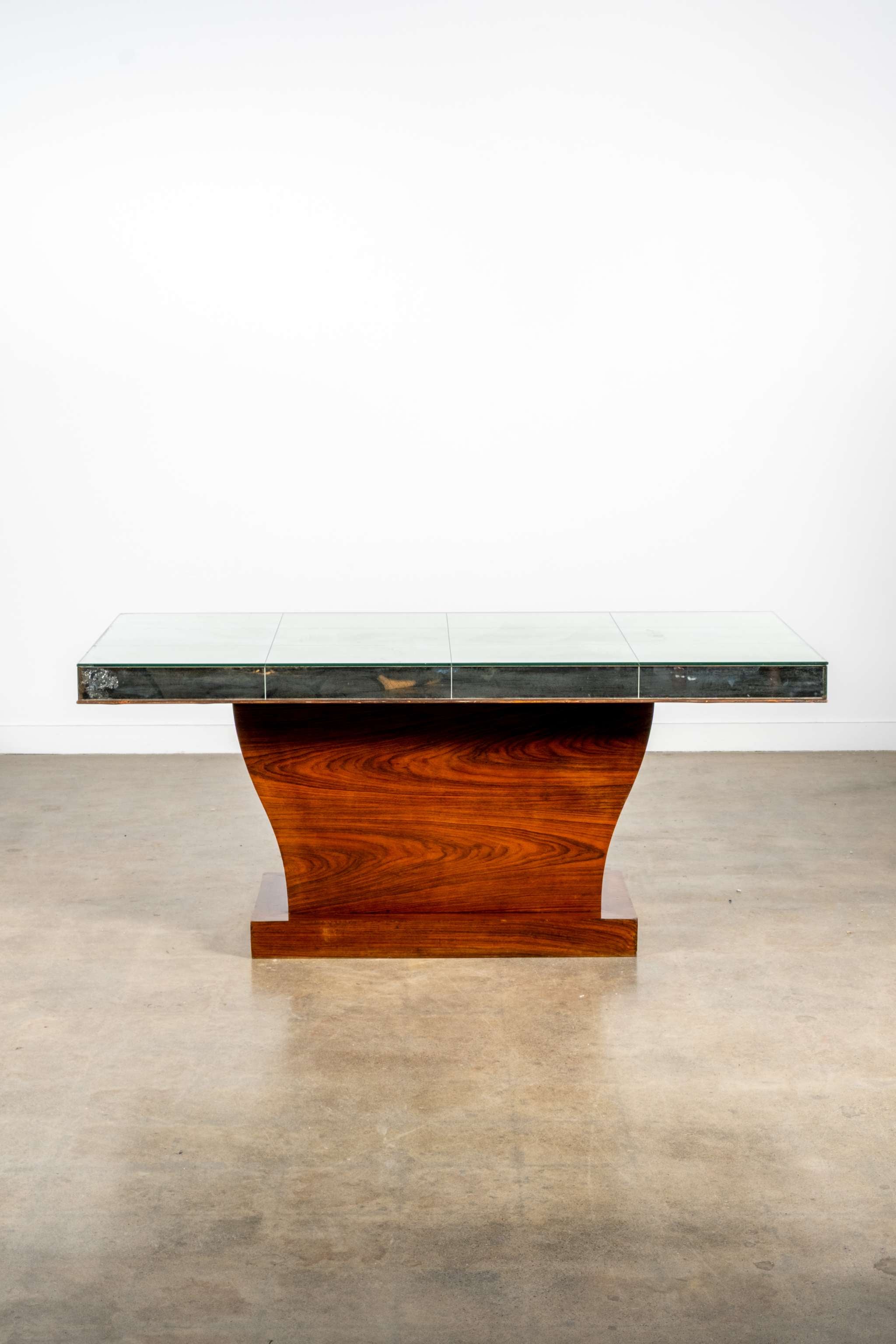 1930s Mirror Top Dining Table