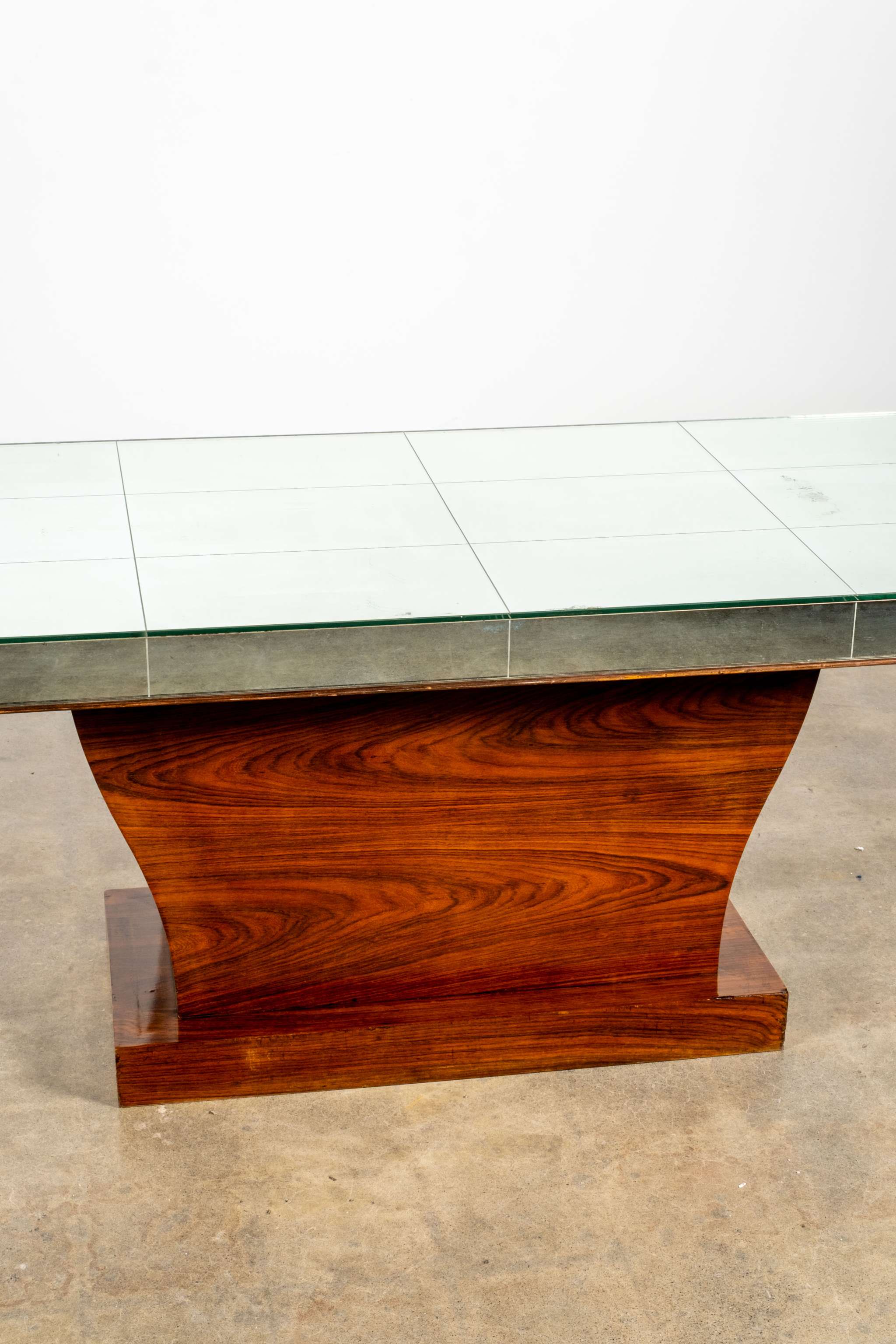 1930s Mirror Top Dining Table