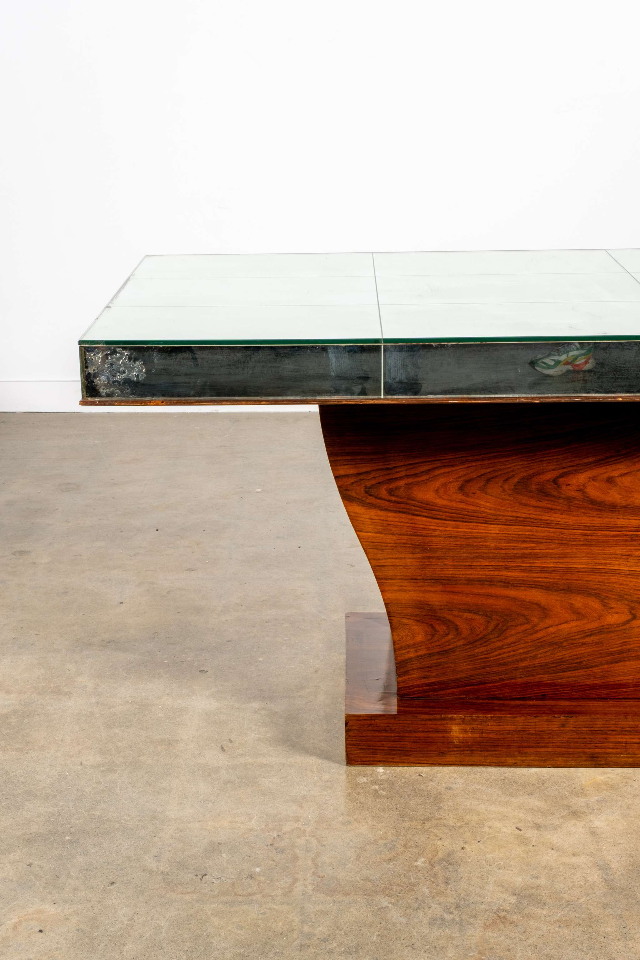 1930s Mirror Top Dining Table