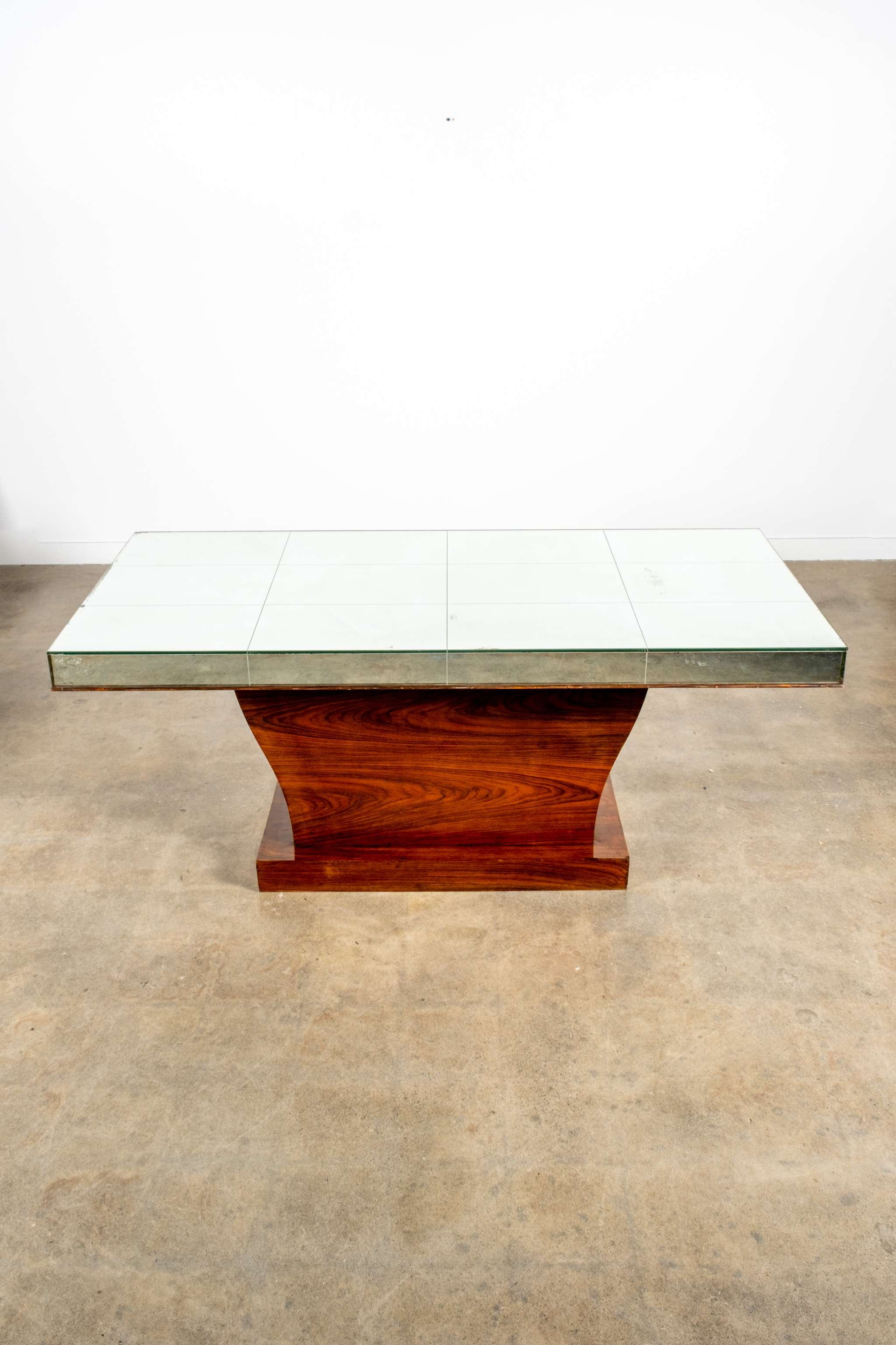 1930s Mirror Top Dining Table