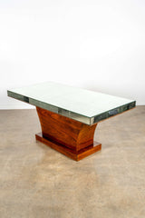 1930s Mirror Top Dining Table