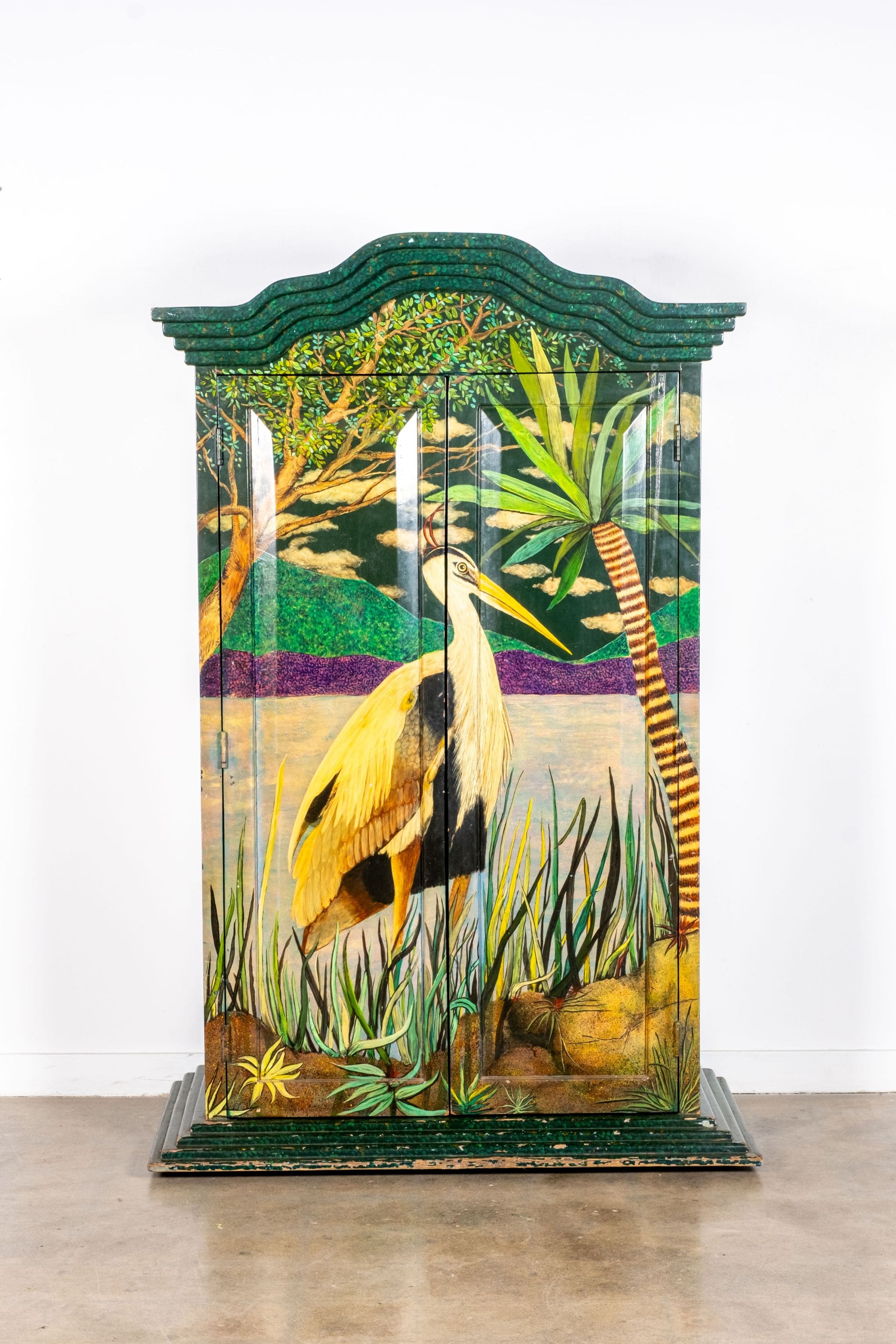 1970s Handpainted Mexican Cabinet