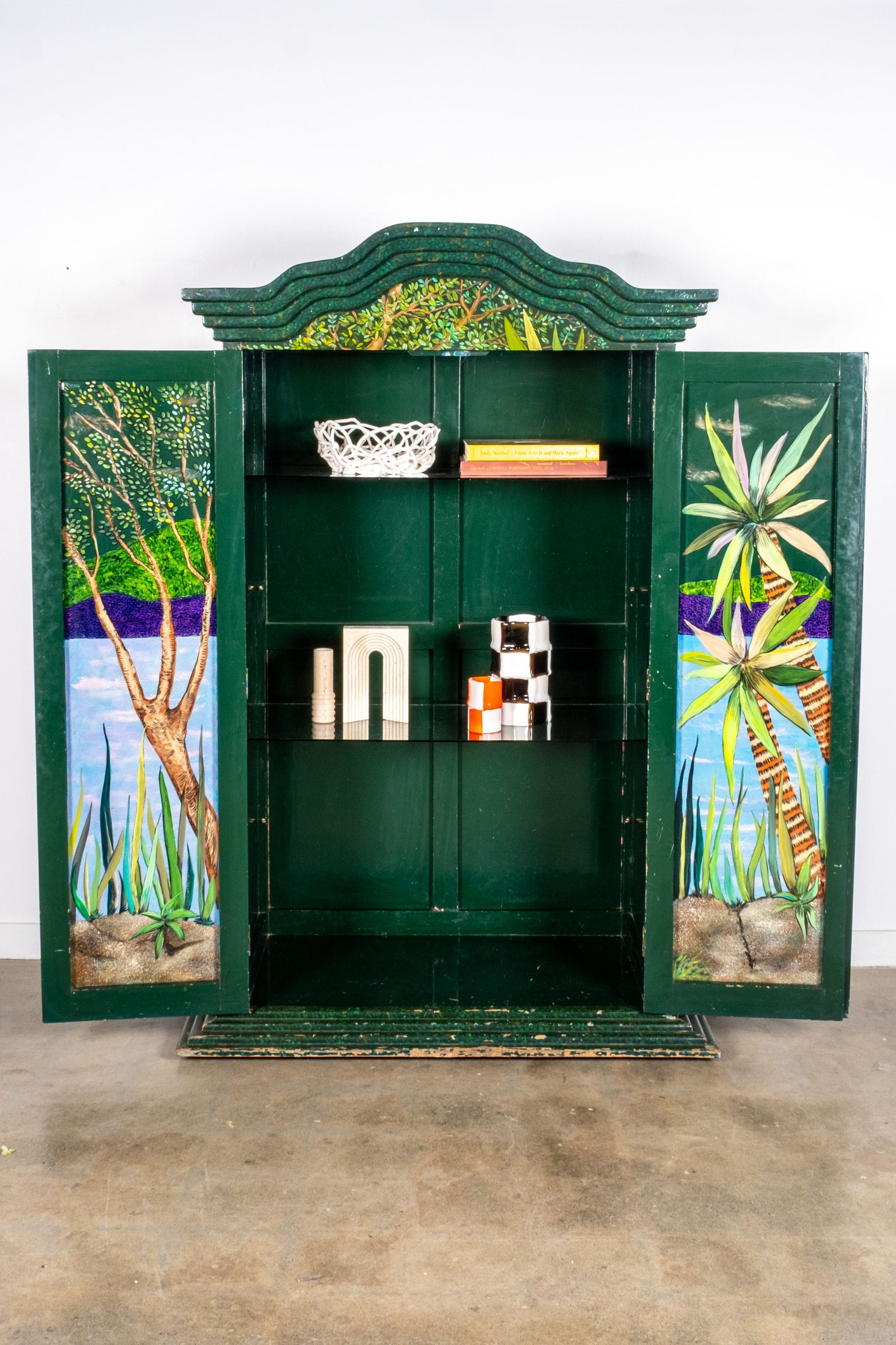 1970s Handpainted Mexican Cabinet