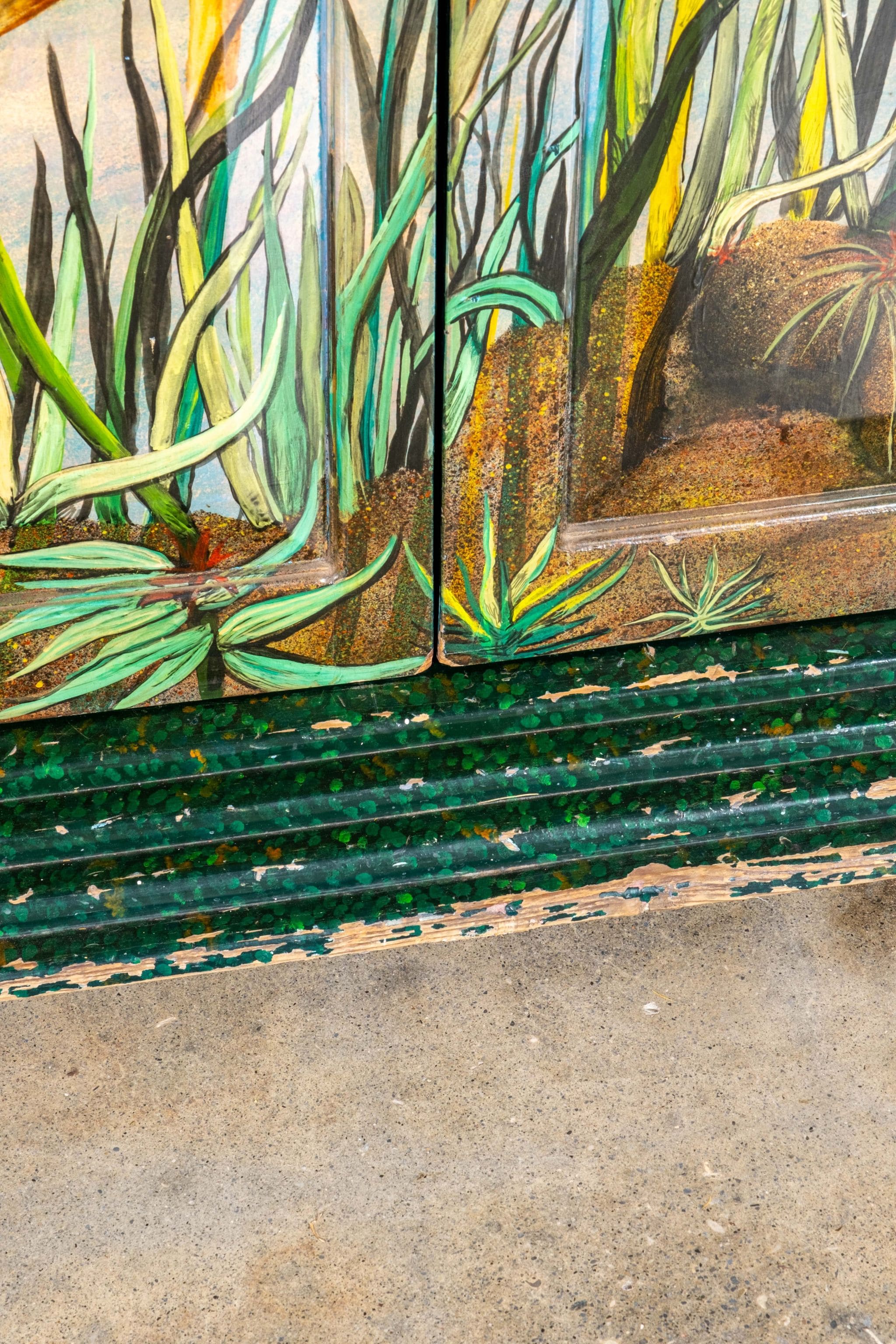 1970s Handpainted Mexican Cabinet