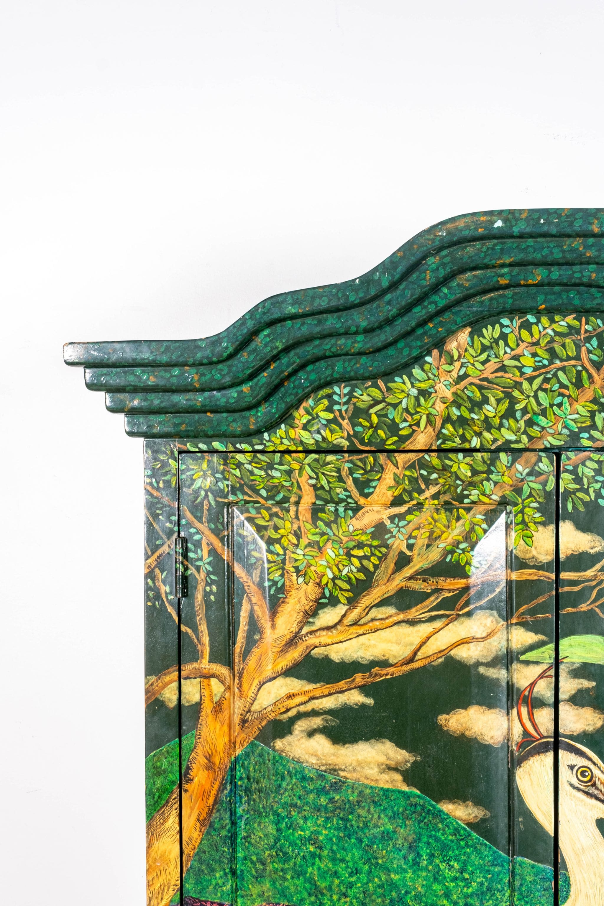 1970s Handpainted Mexican Cabinet