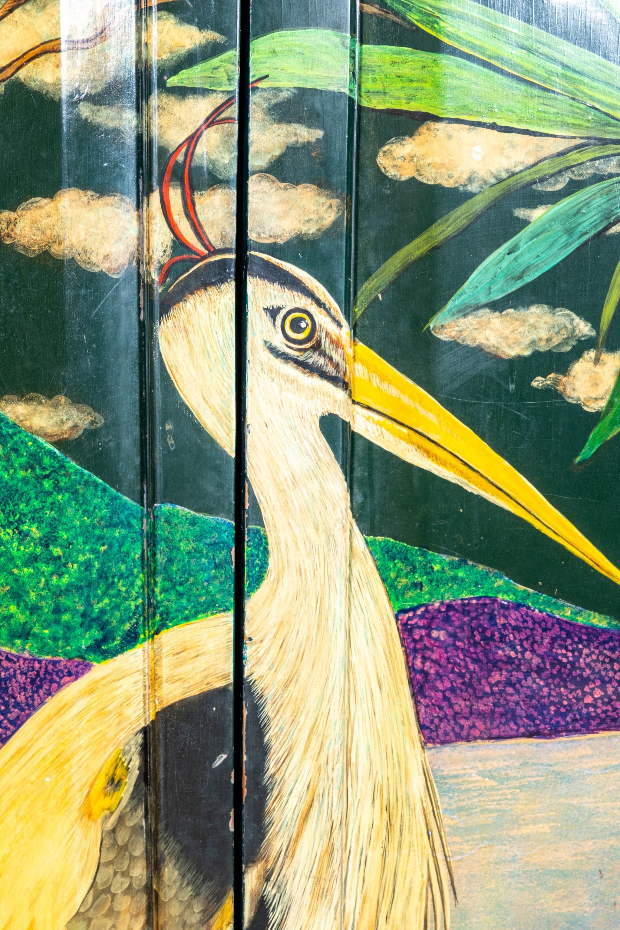 1970s Handpainted Mexican Cabinet