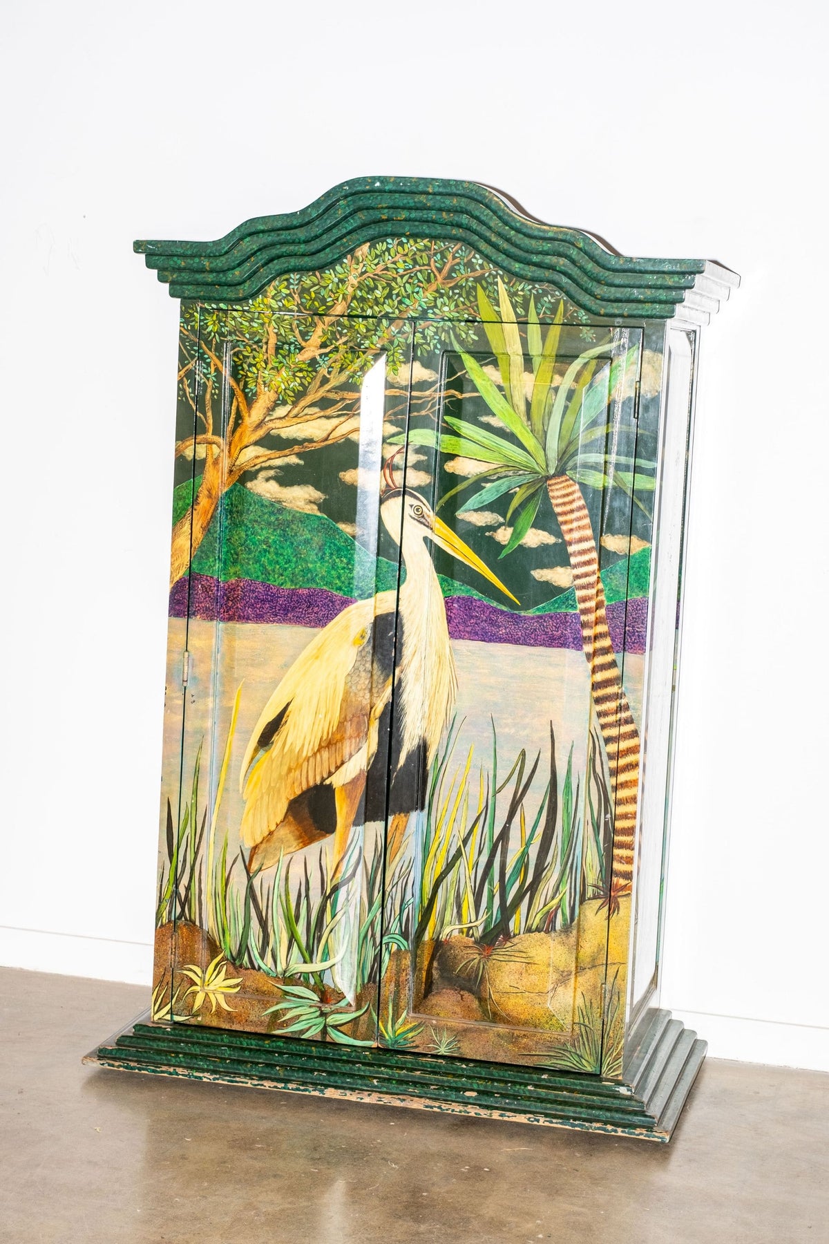 1970s Handpainted Mexican Cabinet