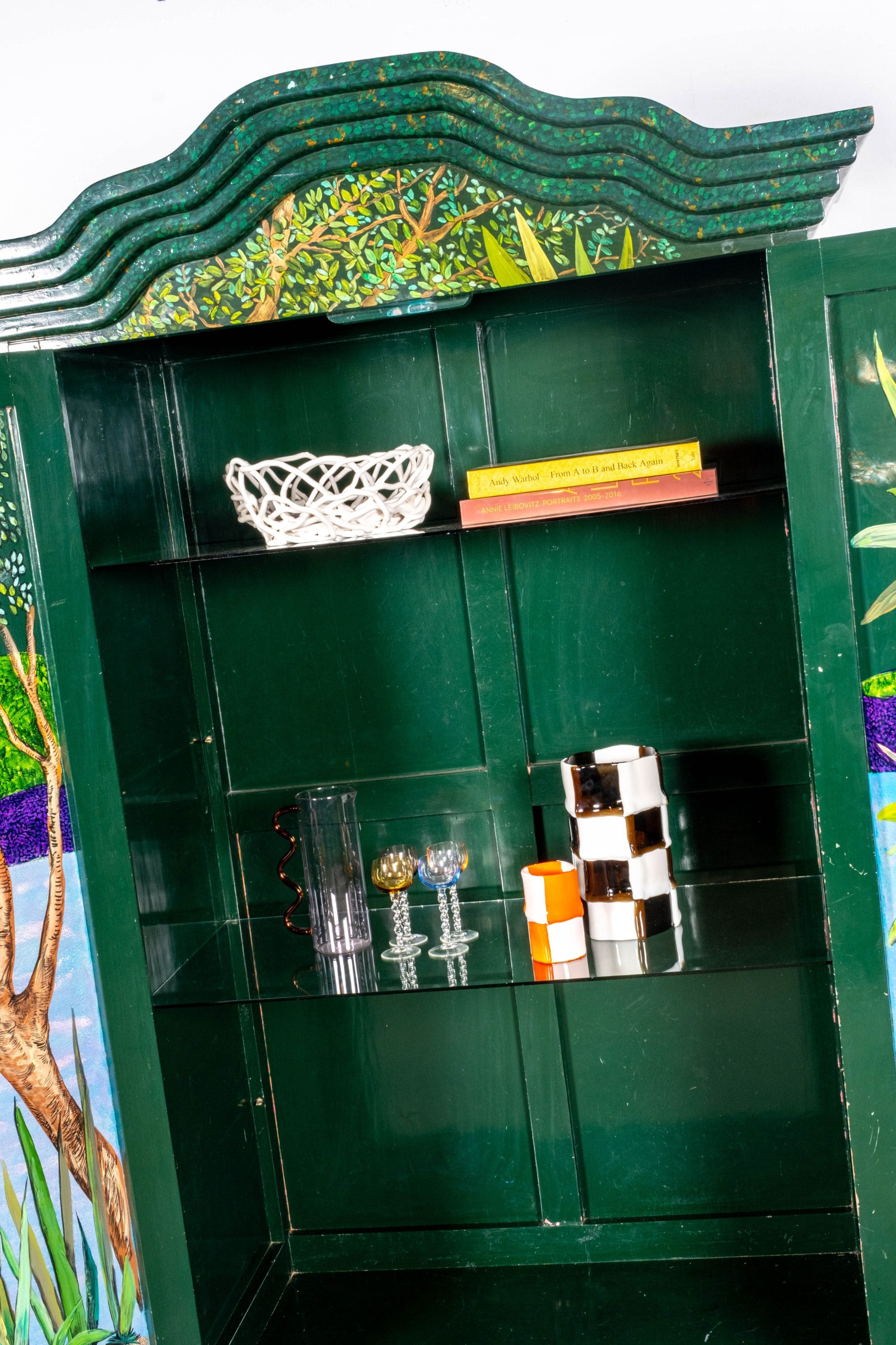 1970s Handpainted Mexican Cabinet