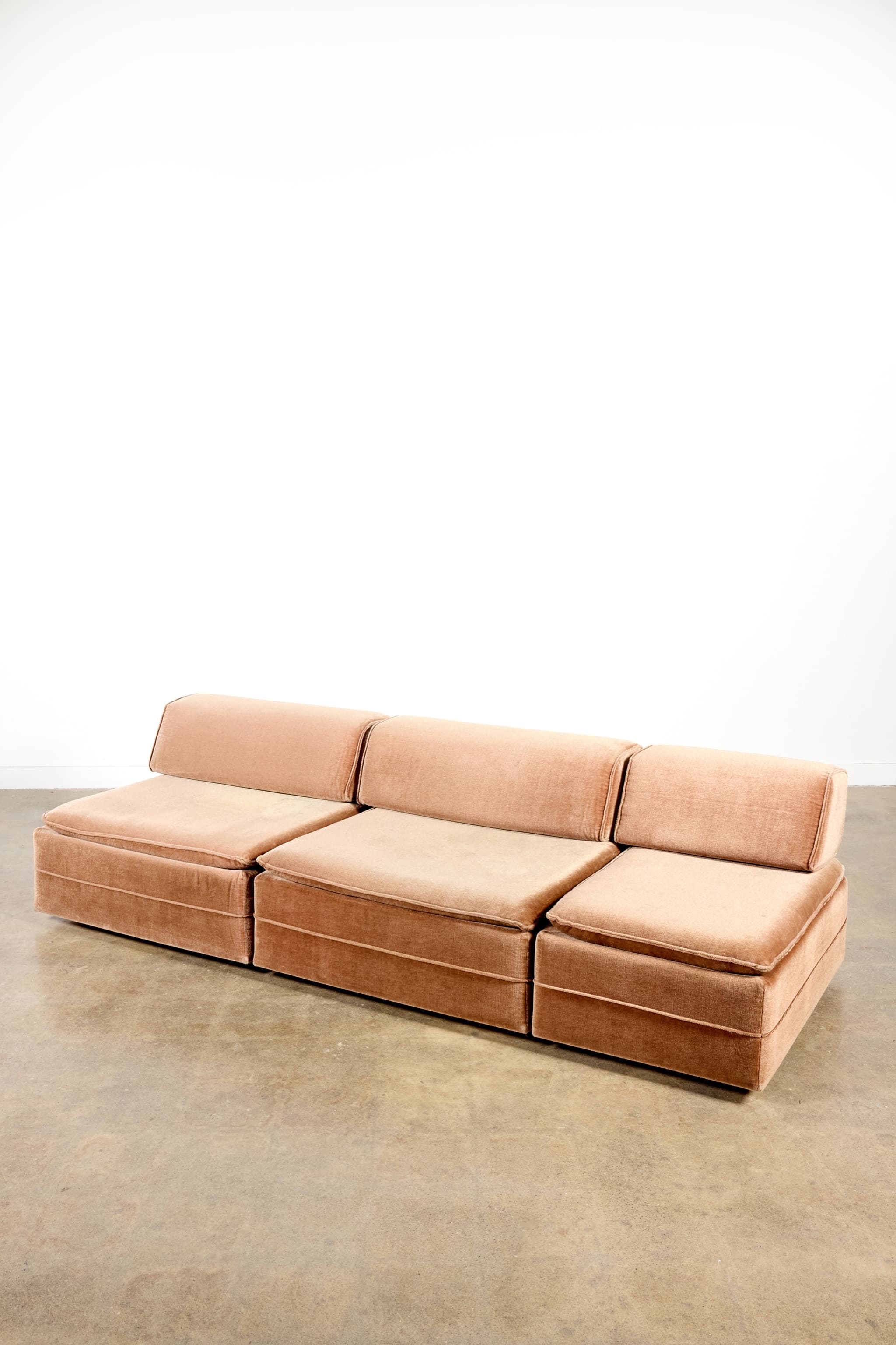 1970s Modular Mohair Sofa
