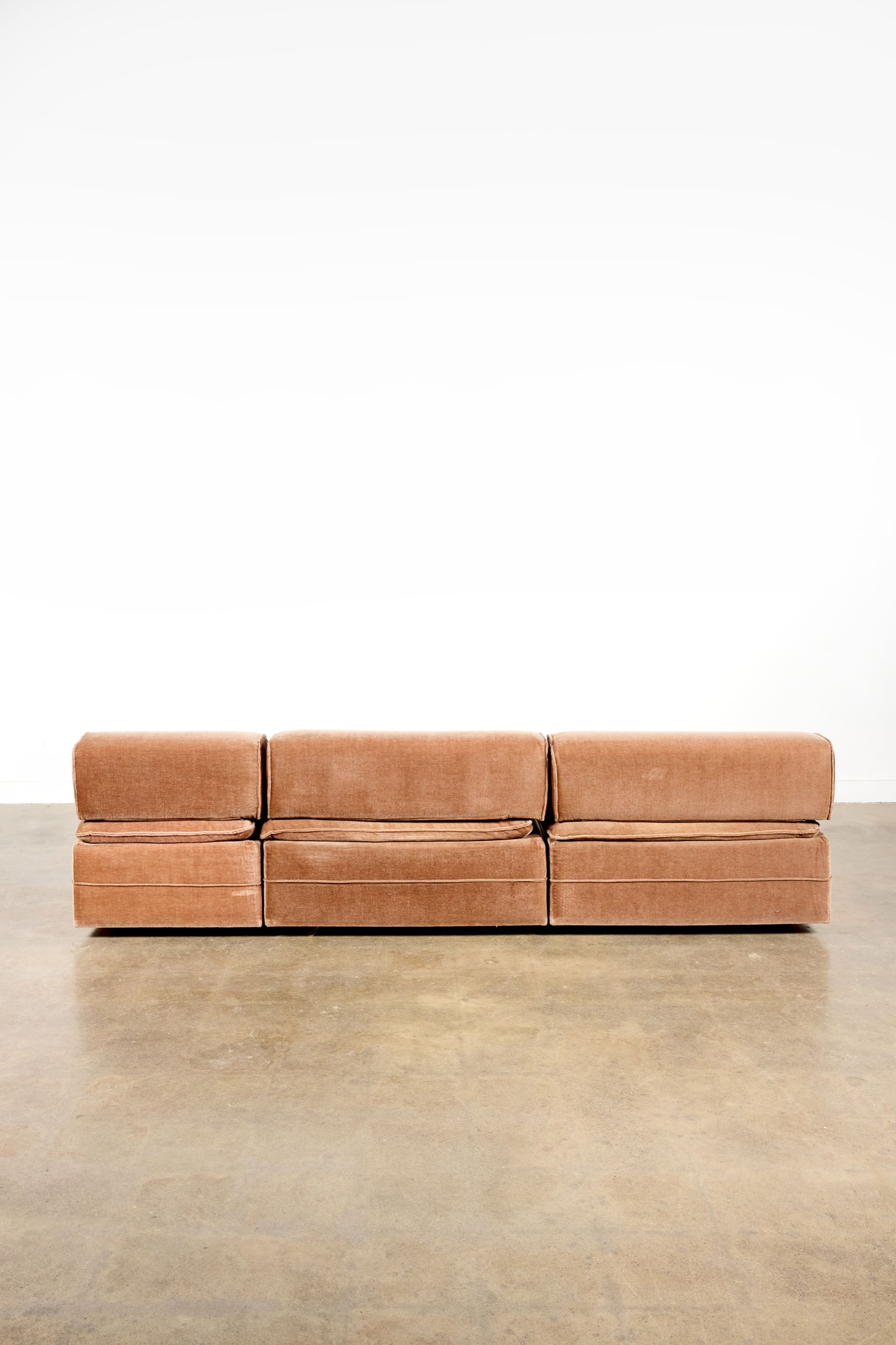 1970s Modular Mohair Sofa
