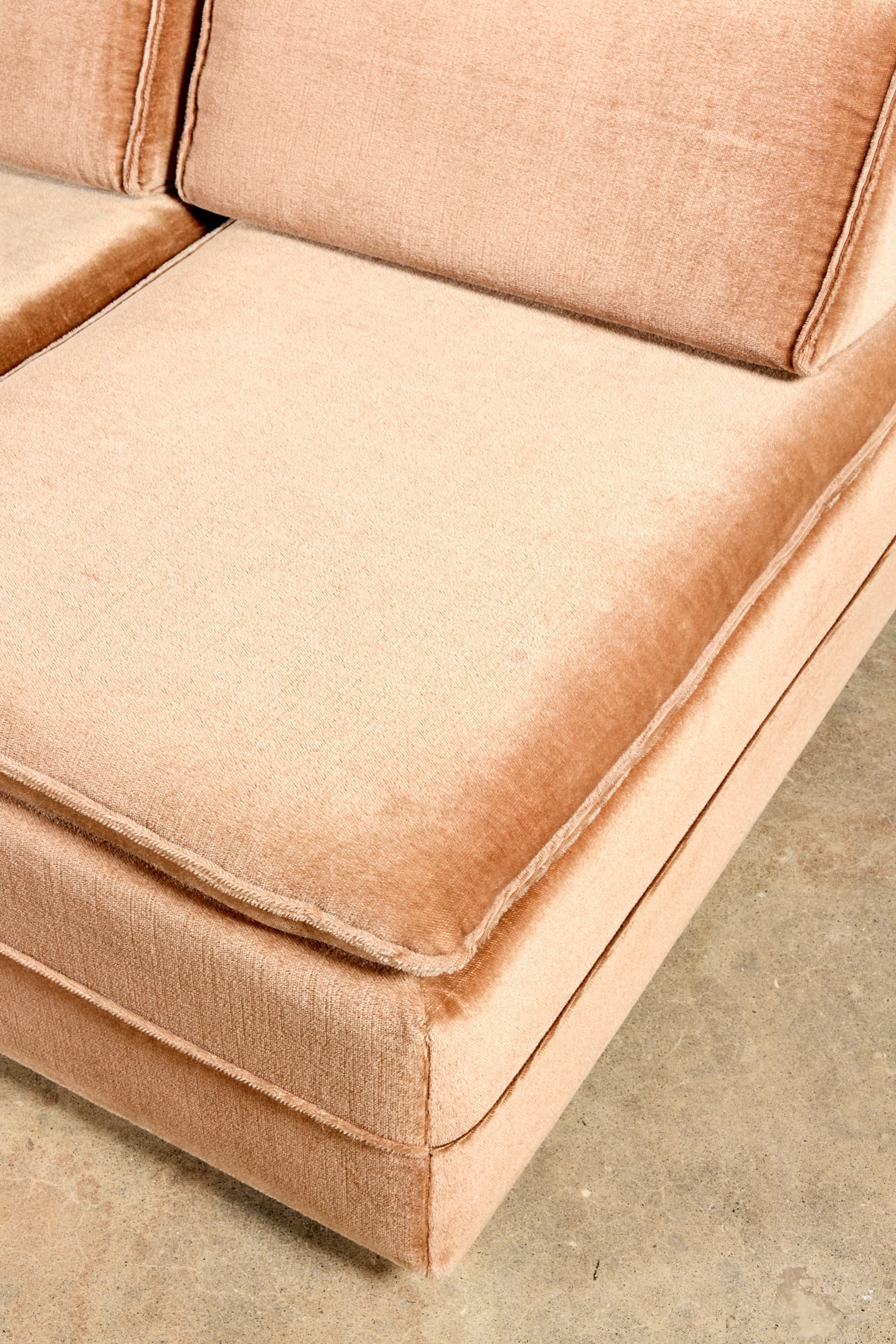 1970s Modular Mohair Sofa