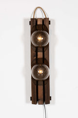 2-Globe Brutalist Hanging Light