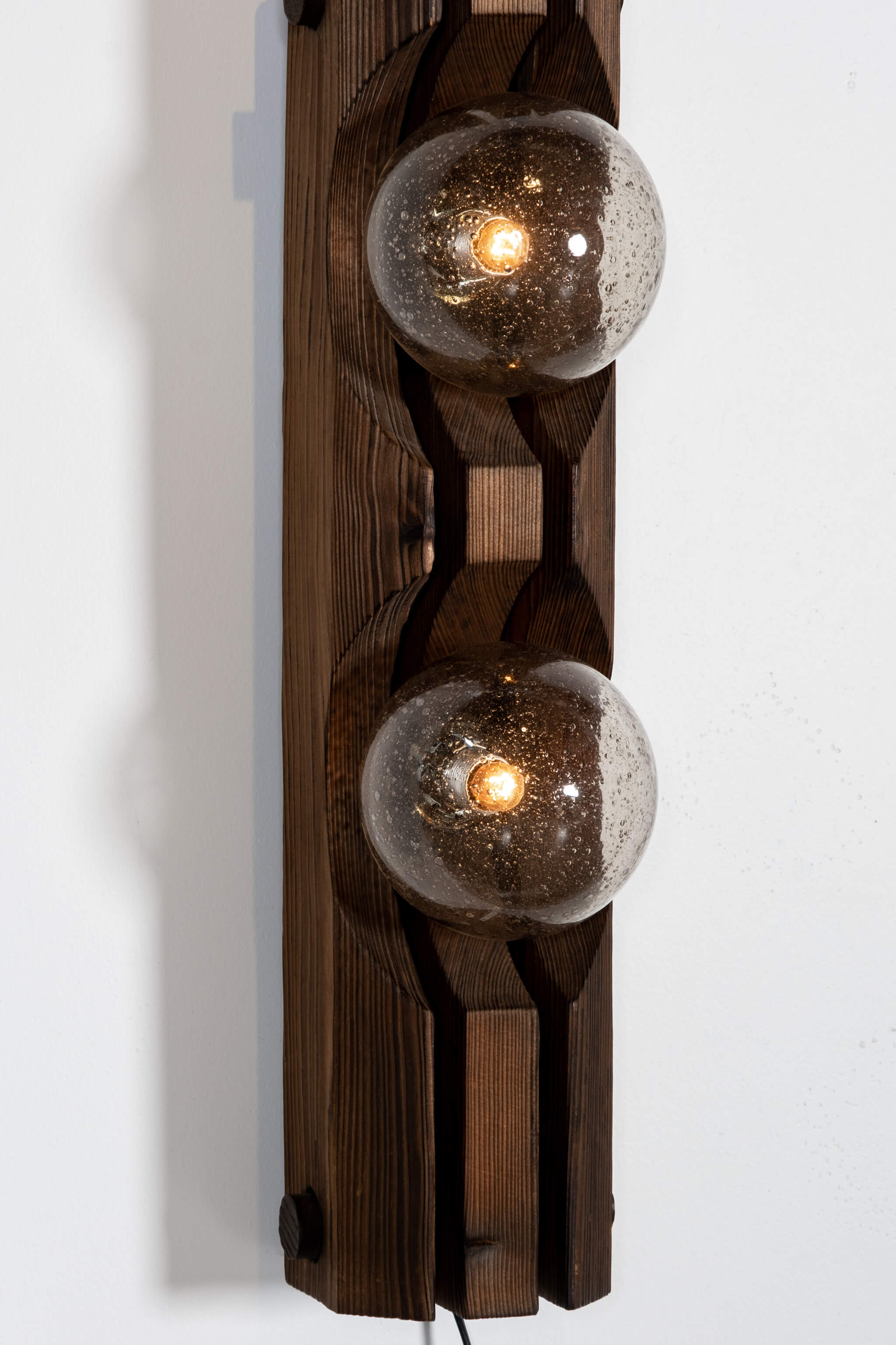 2-Globe Brutalist Hanging Light